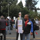 La marcha se inició en la av. 10 de Agosto, en la Caja del Seguro.