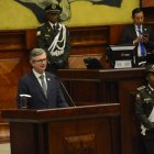 El ministro Vega, durante una comparecencia ante la Asamblea Nacional.