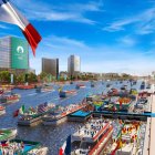 Simulación de cómo será el desfile inaugural de los Juegos Olímpicos a lo largo del Río Sena, en donde más de 90 embarcaciones trasnportarán a los deportistas.