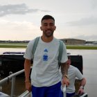 Los jugadores de la selección albiceleste llegaron esta noche a Nueva Jersey.