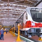 En las instalaciones de Talleres y Cocheras están recibiendo mantenimiento los trenes del Metro de Quito