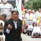 Los participantes pidieron por el cese de la violencia en Ecuador.