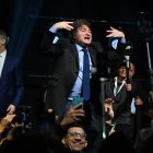 El presidente Javier Milei, en la conferencia del Conservative Political Action Conference (CPAC), este domingo en Balneário Camboriú (Santa Catarina, Brasil).