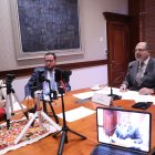 Réplica. Este martes, el presidente de la Asamblea movilizó a su equipo y se conectó a una cadena radial para desirle a Daniel Noboa: "Eso no se vale".