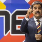 El presidente de Venezuela y candidato a la reelección, Nicolás Maduro, hablando en una reunión de aspirantes a la presidencia, el 20 de junio de 2024.