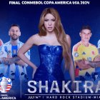 Shakira en la final de la Copa América.