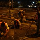 Días atrás en el Puente de la Unidad Nacional se realizaron ya trabajos similares.