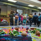 Lanzamiento. Comunidades afroecuatorianas y estudiantes intervinieron en el lanzamiento de la carrera.