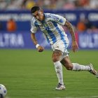 El argentino Angel Di Maria en acción en la semifinal de la Copa América 2024.
