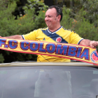 Hincha emocionado por la final de la Copa América.