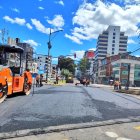 En la avenida Diego de Almagro, en el norte, se realiza el mantenimiento de la calzada.