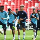 El plantel de Universidad Católica ha desarrollado sus entrenamientos previo al partido de Copa Sudamericana