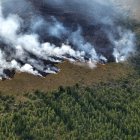 Un incendio forestal de gran magnitud se registró en el cerro Sincholagua, sector Pintag,