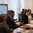 Representantes de Yo Te Apoyo en la Asamblea Nacional de Ecuador durante el periodo anterior, en donde se analizó el proceso de regularización y visado.