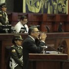 Wilman Terán presenta su defensa ante la Asamblea Nacional.