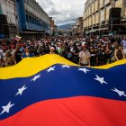 Seguidores del presidente de Venezuela y candidato a la presidencia, Nicolás Maduro, asistieron al acto de campaña