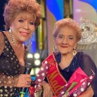 Con su hija, Hilda Murillo en "De casa en casa".