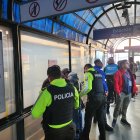 Efectivos de la Policía Nacional también intervinieron en los operativos.