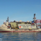 Imagen referencial de barcaza de generación de electricidad.