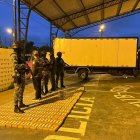 La droga estaba escondida en bultos en un Camión