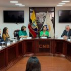 Institución. Parte de consejeros electorales en una actividad, días atrás.