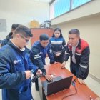 Universitarios. Los jóvenes realizaron las alarmas en el centro de estudios.