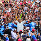 Nicolás Maduro en un acto de campaña en Venezuela.