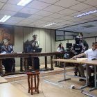 El expresidente del Consejo de la Judicatura, Wilman Terán, llegó a la Corte Nacional de Justicia para la audiencia de habeas corpus solicitada por el procesado.