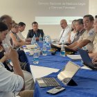 Reunión. En la mesa técnica participaron las dos máximas autoridades del Servicio Nacional de Medicina Legal, así como de los organismos de la Policía Nacional.