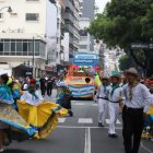 El desfile recorrió la avenida Malecón, desde Juan Montalvo hasta Colón, la tarde de este viernes 26 de julio.