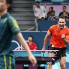 El microtenista guayaquileño celebró por fin en una cita olímpica, tras irse de Tokio 2020 sin victorias.