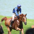 Nicolás Wettstein, mientras hacía el recorrido de cross country de los Juegos Olímpícos.