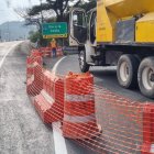 A la oreja vial que conduce a vía a la costa desde la Perimetral permanece cerrada por trabajos de mantenimiento.