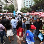 La avenida 9 de Octubre fue peatonalizada, desde Lorenzo De Garaicoa hasta el Malecón.