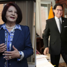 Experiencia. Mariana Yépez y Washington Pesántez fueron fiscales, de 1999 al 2005; y de 2007 al 2011.