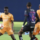 Final del primer tiempo del encuentro del IDV Junior y Barcelona.