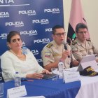 La ministra Mónica Palencia durante la rueda de prensa.