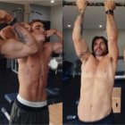 Juanes y su hijo Dante.