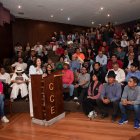 Luisa González, intervino en la convención a la que también asistieron Andrés Arauz, Natasha Rojas, Leonidas Iza, tras el llamado de organizaciones sociales para unir a partidos y movimientos de izquierda.