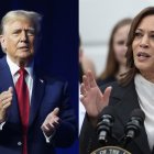 La vicepresidenta y virtual candidata presidencial, Kamala Harris,y el republicano Donald Trump.