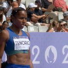 La velocista Ángela Tenorio quedó cuarta en la competencia de 10 metros planos en París 2024
