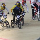 Alfredo Campo en la semifinal de BMX en París 2024.