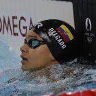 A la ecuatoriana Anicka Delgado no le alcanzó haber terminado segunda en su heat para clasificar a las semifinales de los 50 m libres.