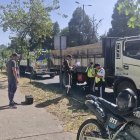 Accidente. Las autoridades realizaron el parte de lo sucedido.