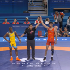 El luchador ecuatoriano Andrés Montaño cayó en los octavos de final en París 2024