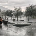 La tarde de este miércoles 7 de agosto se registró una fuerte lluvia con tormentas eléctricas