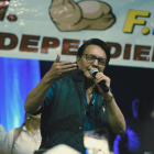 Fernando Villavicencio en un mitin político.