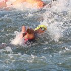 David Farinango cumplió con una destacada participación al mantener un buen ritmo en la prueba de aguas abiertas de los Juegos de París 2024.