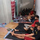 Migrantes. En una vivienda permanecían encerrados los viajeros.