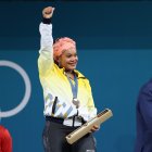 Dajomes con su medalla de bronce en París 2024.